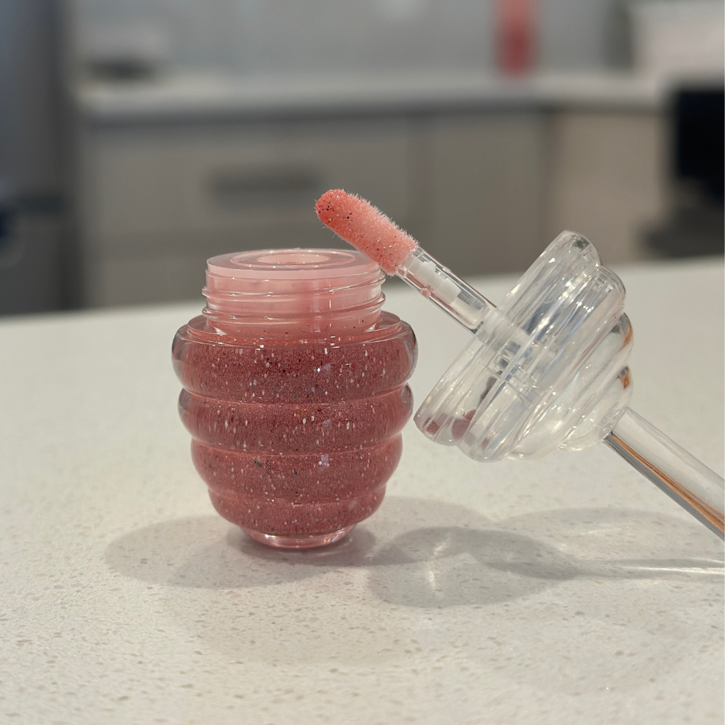 Holographic Glitter Red Lipgloss